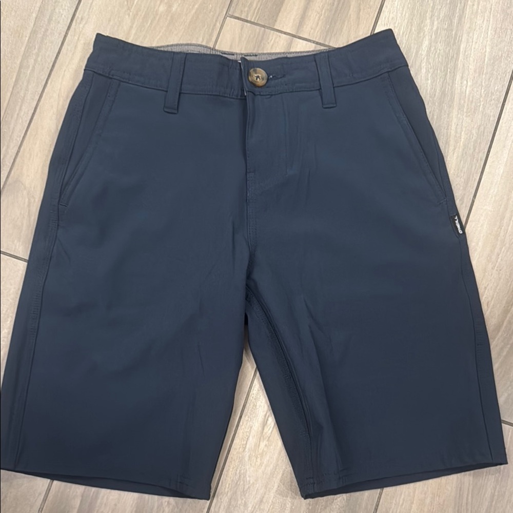 O'Neill boys Blue Chino Shorts Tailored Fit size 24 (8-10)
